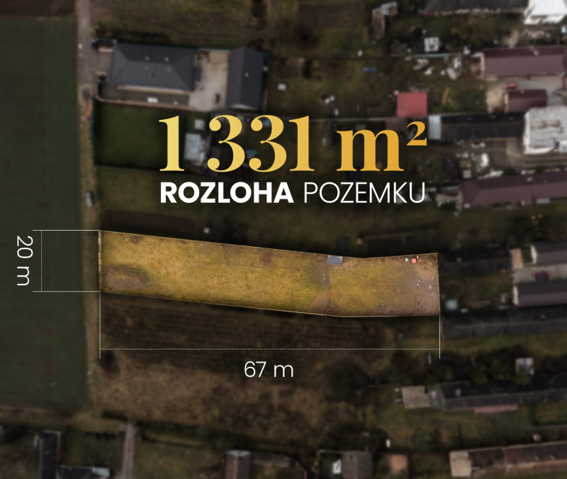 Stavebný pozemok na predaj | 1 331 m² | Hosťovce