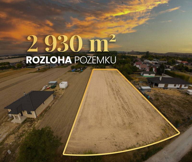 Priestor pre veľké plány | 2 930 m² | Gomboš