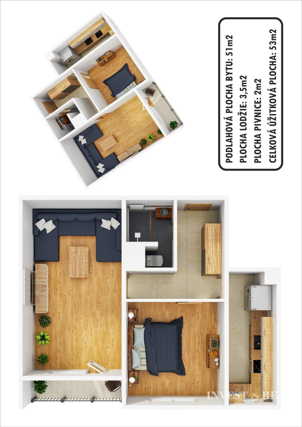 2 izbový byt na prenájom | Branisková | Košice