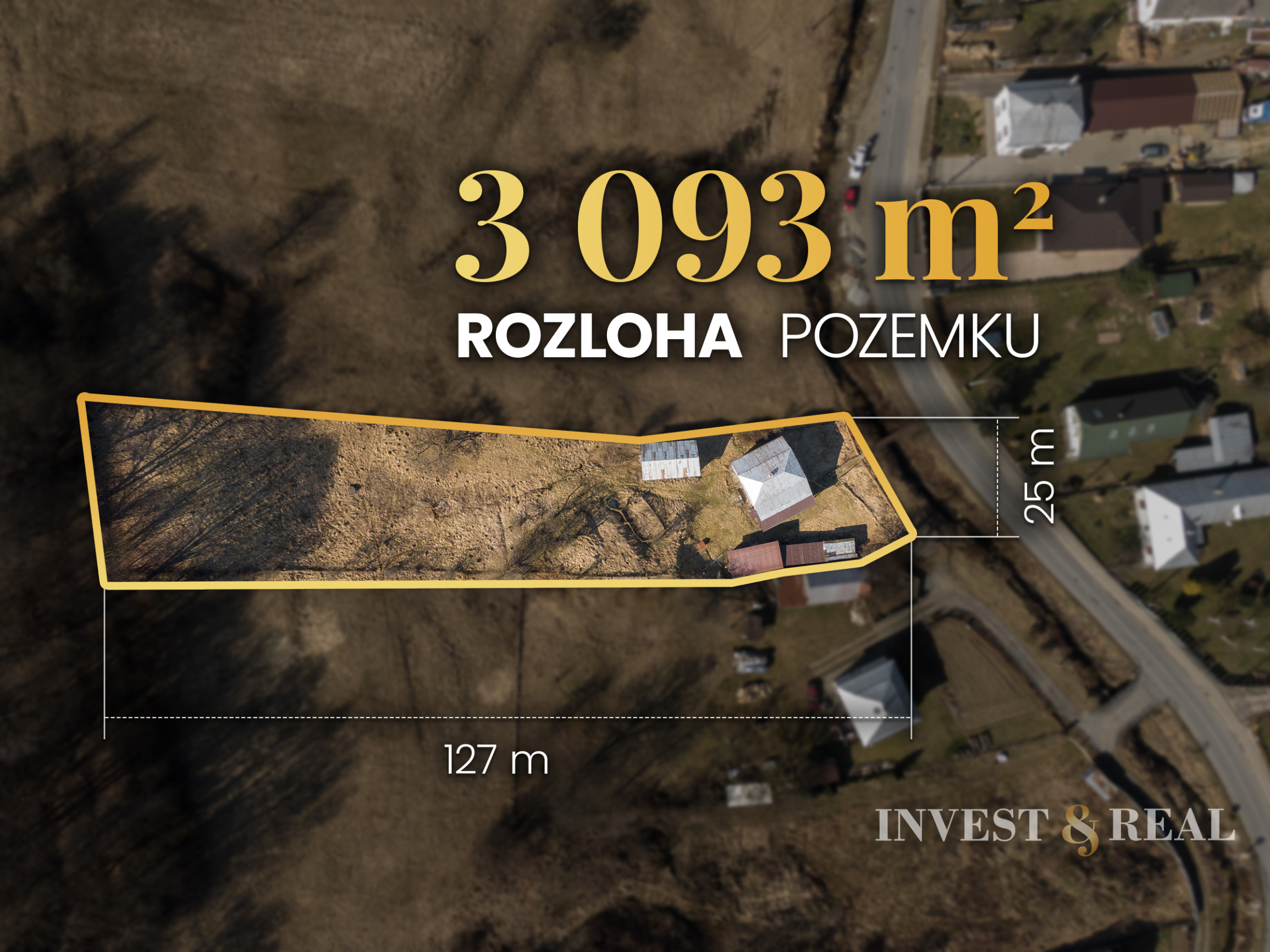 Starší rodinný dom s veľkorysým pozemkom | 3 093 m²